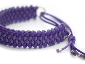 Halsband halvstryp i Lilac / Acid Purple