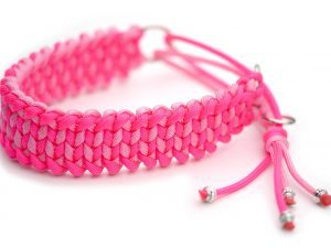 Halsband halvstryp i Rose Pink / Neon Pink