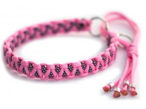 Halsband halvstryp i Rose Pink / Rose Pink Diamonds