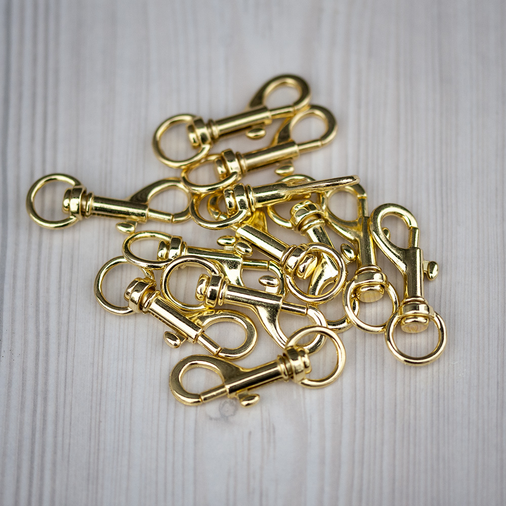Karbinhake 46mm guld