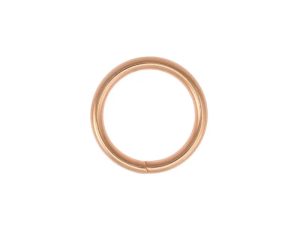 Svetsad o-ring 20 mm i roséguldpläterat stål