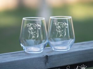 Glas jack russel terrier