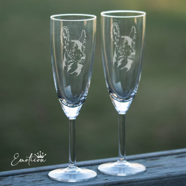 Champagneglas perro sin pelo del Peru