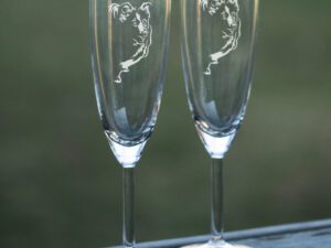 Champagneglas border collie