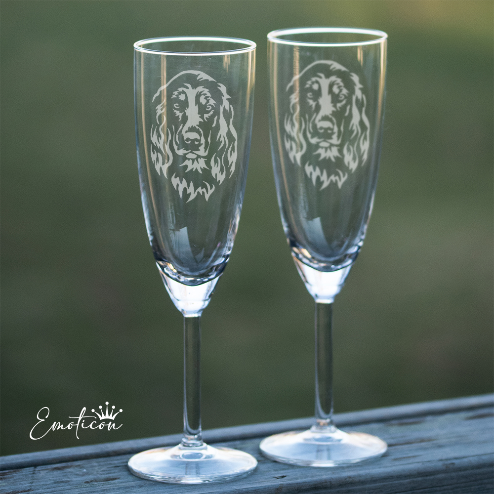 Champagneglas gordonsetter