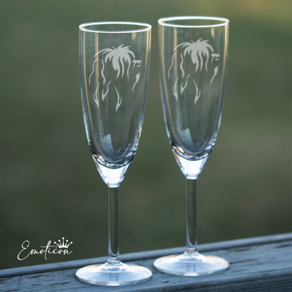 Champagneglas tibetansk terrier