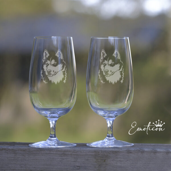 Ölglas siberian husky