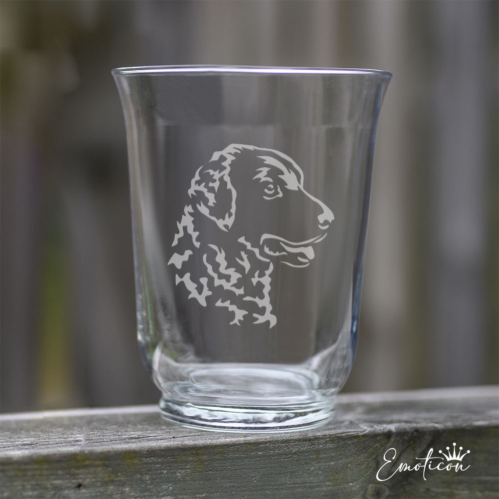 Vas/ljuslykta curly coated retriever