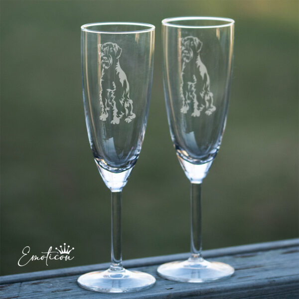 Champagneglas schnauzer