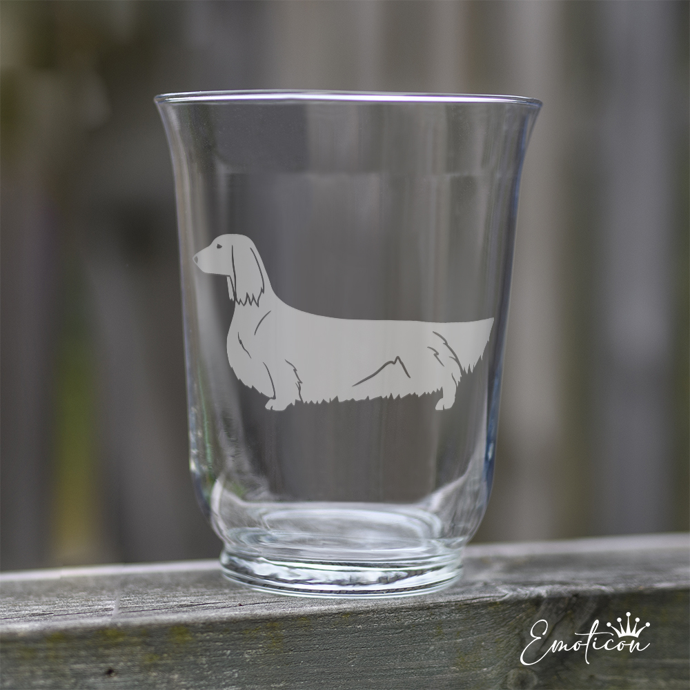 Vas/ljuslykta långhårig tax