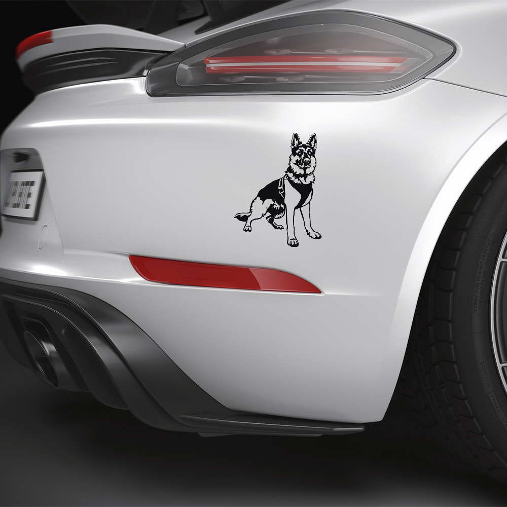 Dekal tysk schäferhund