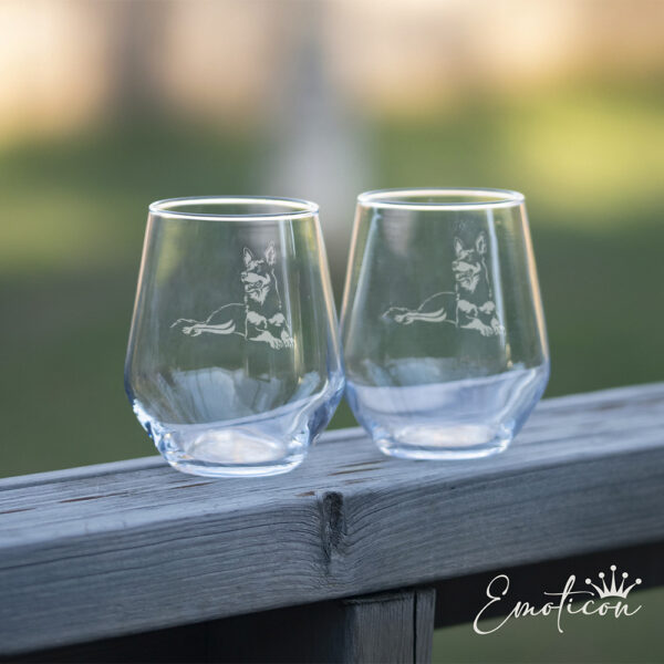 Glas australian kelpie