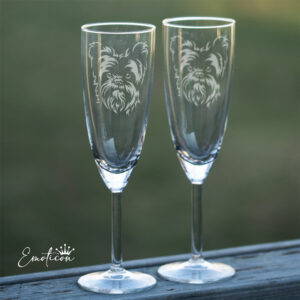 Champagneglas affenpinscher