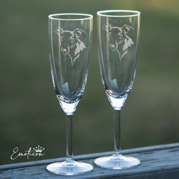 Champagneglas italiensk vinthund