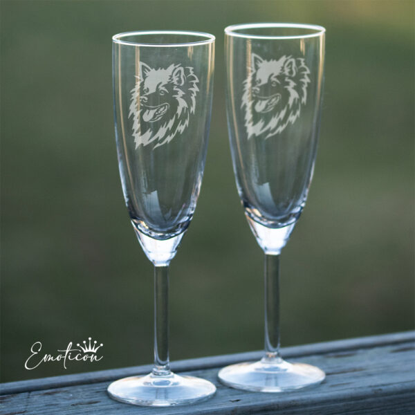 Champagneglas japansk spets