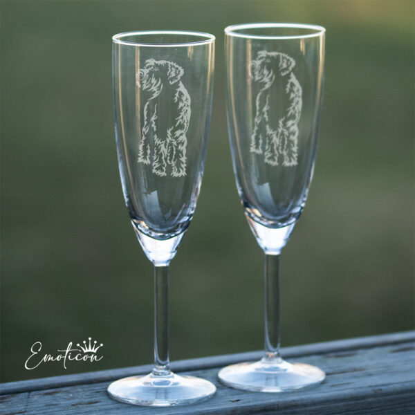 Champagneglas riesenschnauzer