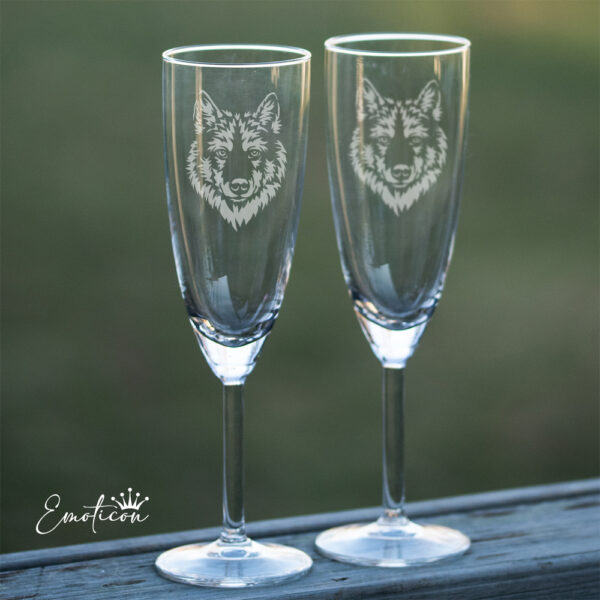 Champagneglas varg