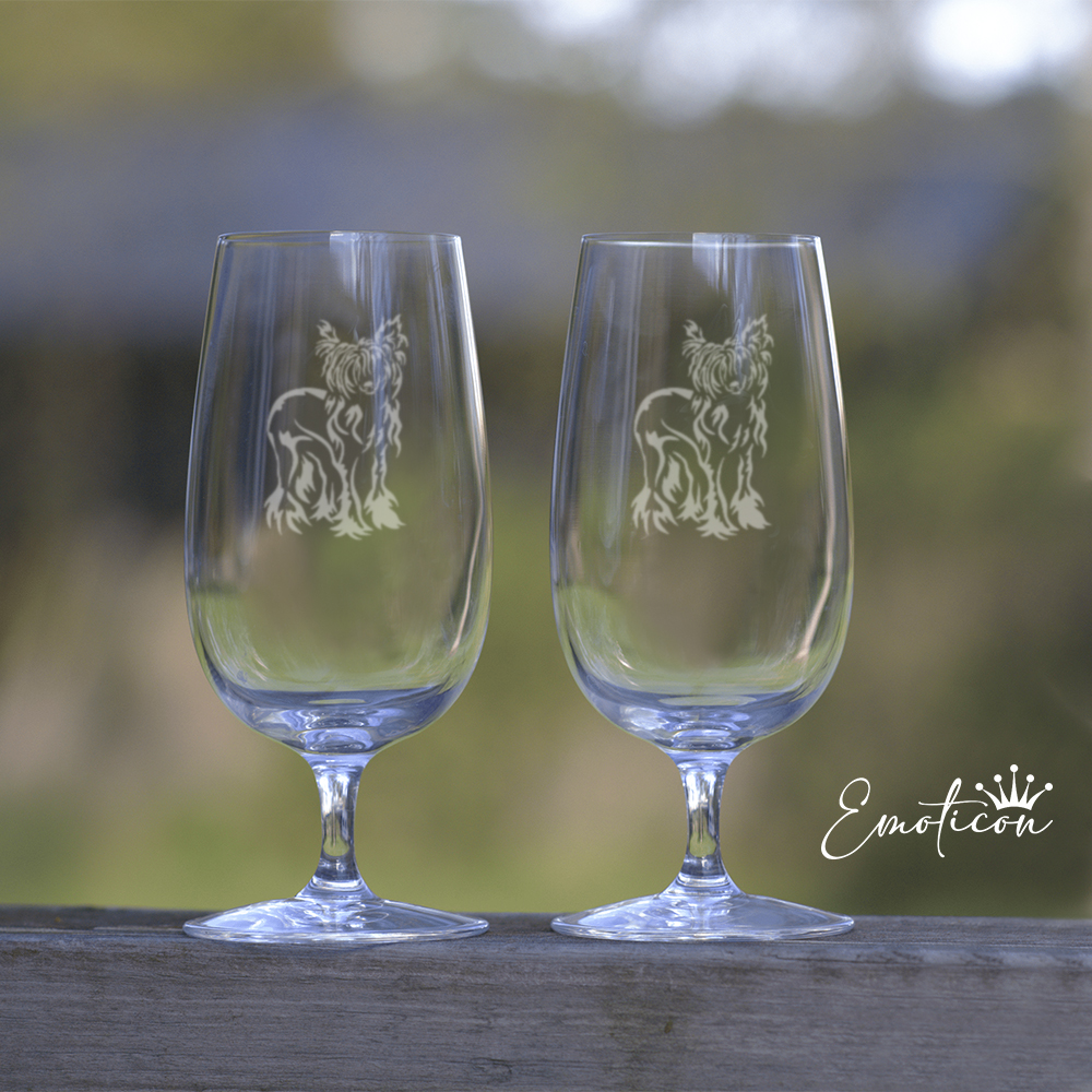 Ölglas chinese crested dog