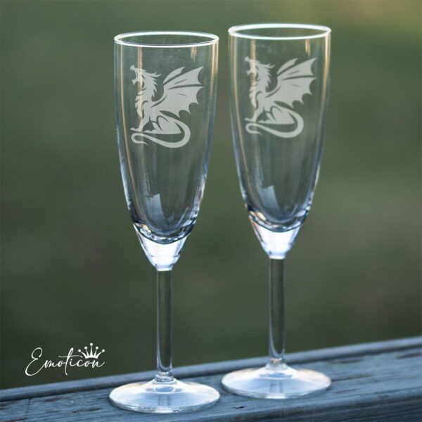 Champagneglas drake