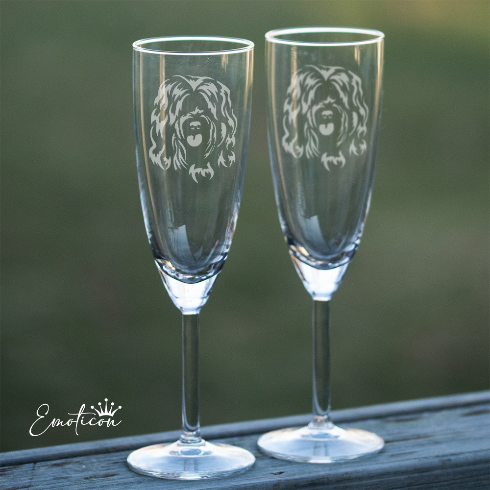 Champagneglas tibetansk terrier
