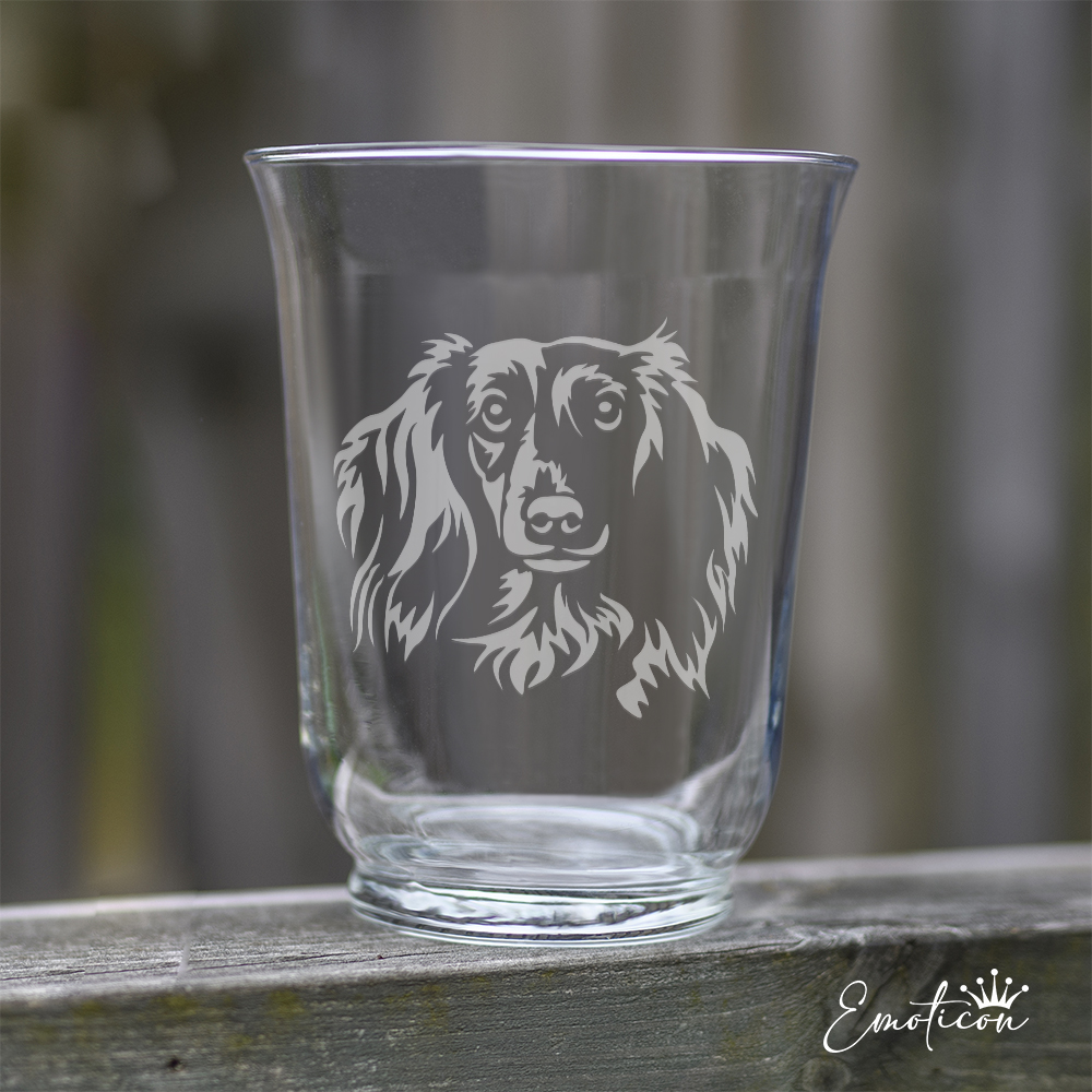 Vas/ljuslykta långhårig tax