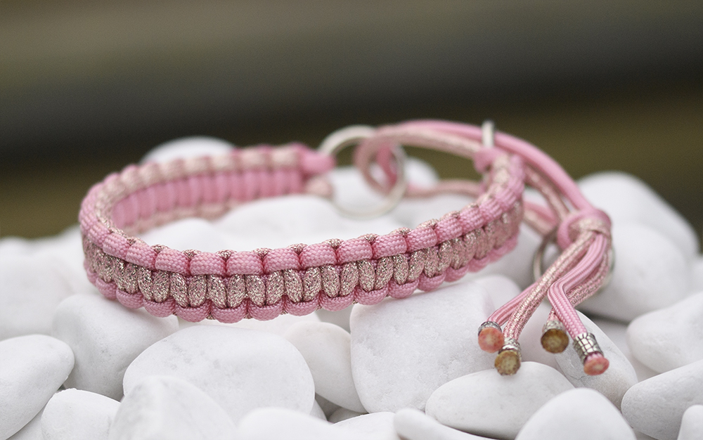 Halsband i Pastel Pink & Sparkly Rose