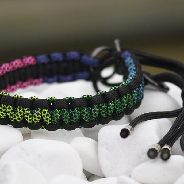 Halsband i Black, Rainbow & Black Diamonds