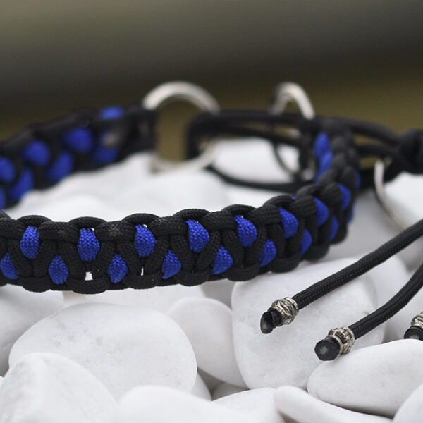 Halsband i Electric Blue & Black