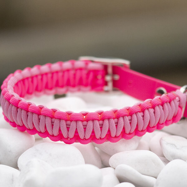 Halsband i Neon Pink & Ballet Pink