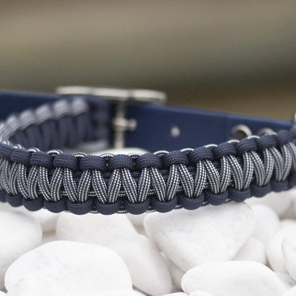 Halsband i Navy Blue, Navy Blue & White Stripes