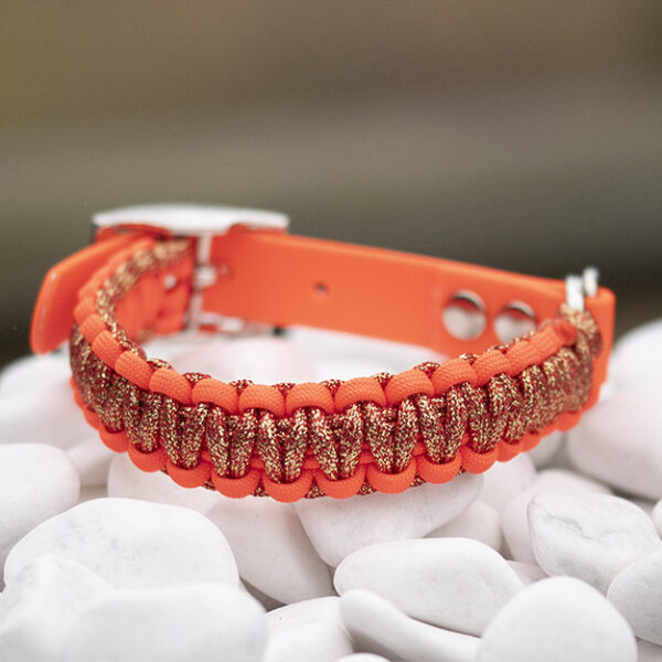 Halsband i Neon Orange & Volcanic Eruption