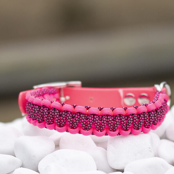 Halsband i Neon Pink & Neon Pink Diamonds