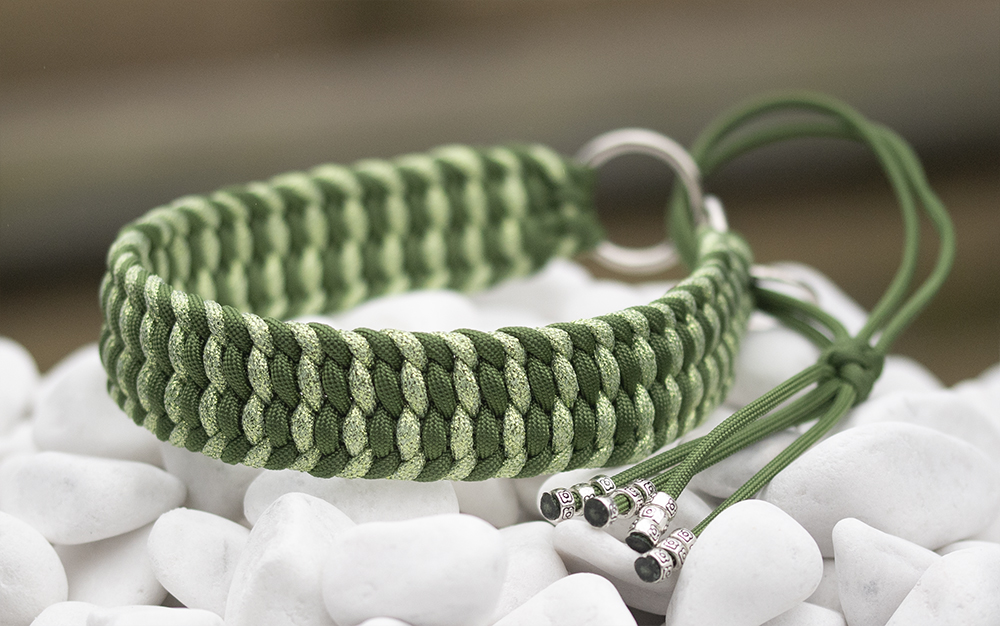 Halsband i Fairy Dust & Fern Green