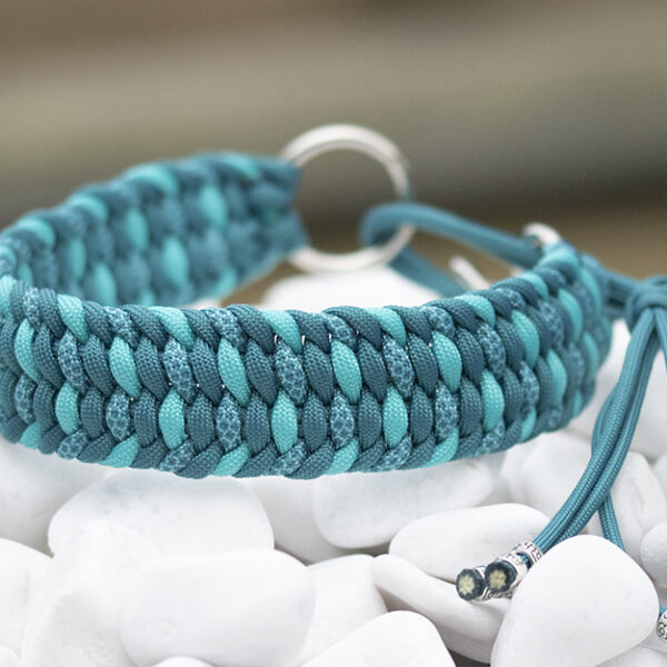 Halsband i Teal, Neon Turquoise, Neon Turquoise & Teal Diamonds