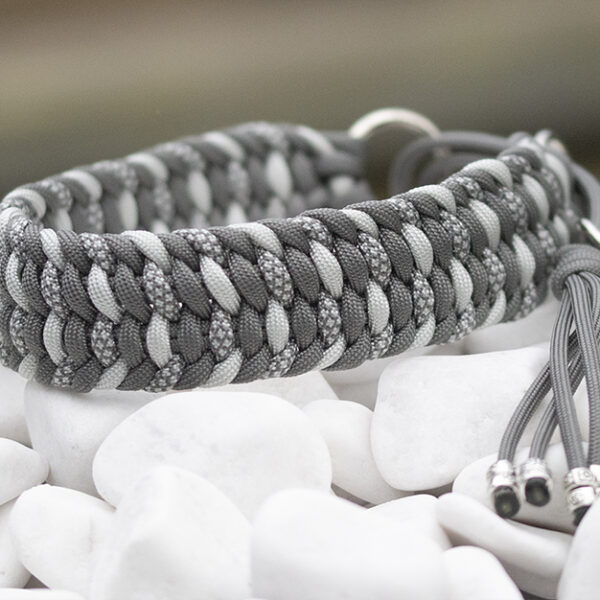 Halsband i Charcoal Grey, Charcoal Grey & Silver Grey Diamonds, Silver Grey