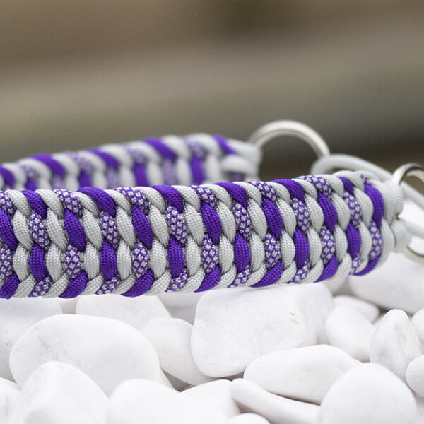 Halsband i Silver Grey, Acid Purple, Acid Purple & Silver Grey Diamonds