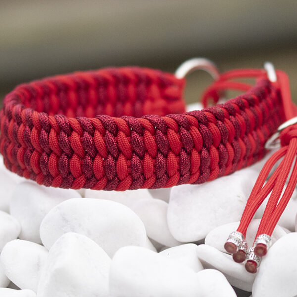 Halsband i Firetruck Red & Pomegranate