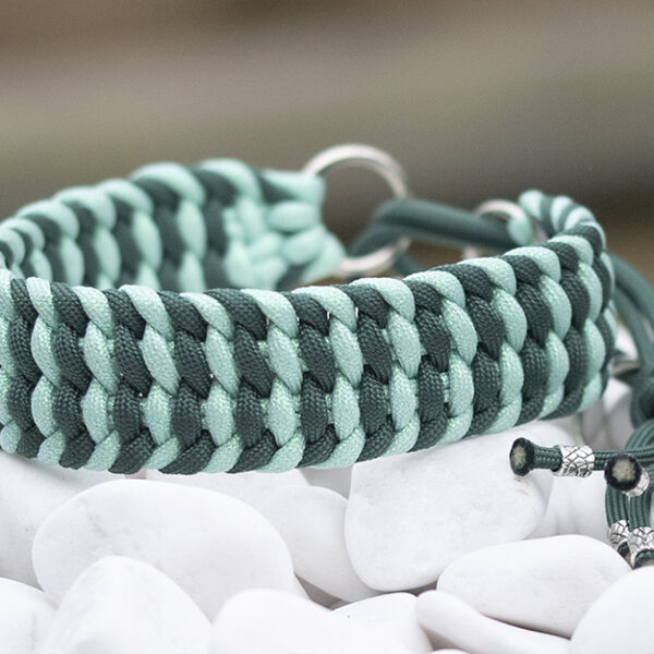 Halsband i Alpine Green & Sparkly Mint