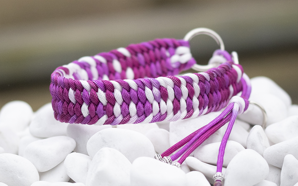 Halsband i Dip Dye Pink