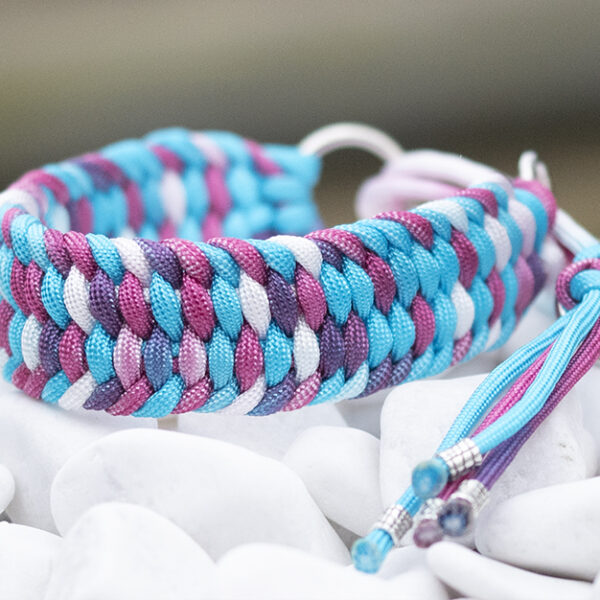 Halsband i Dip Dye Pink & Blue