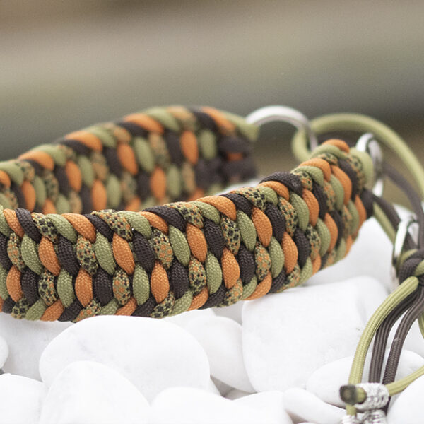 Halsband i Espresso Brown, Moss, Mustard & Quarry