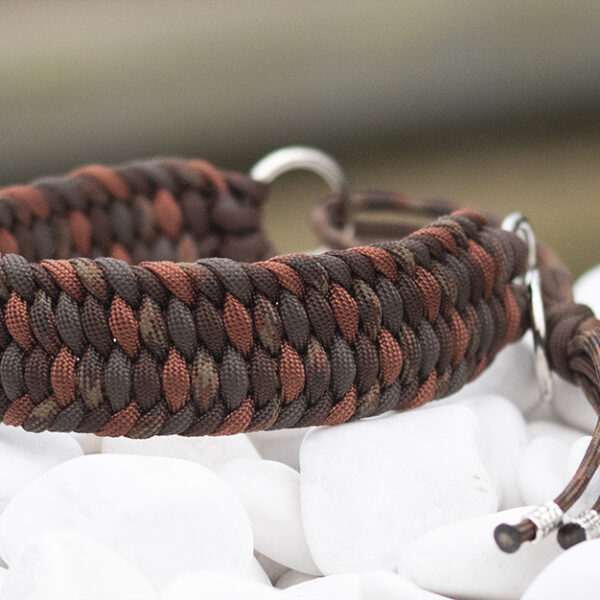Halsband i Brown Blend, Mud Brown, Rust & Walnut Brown