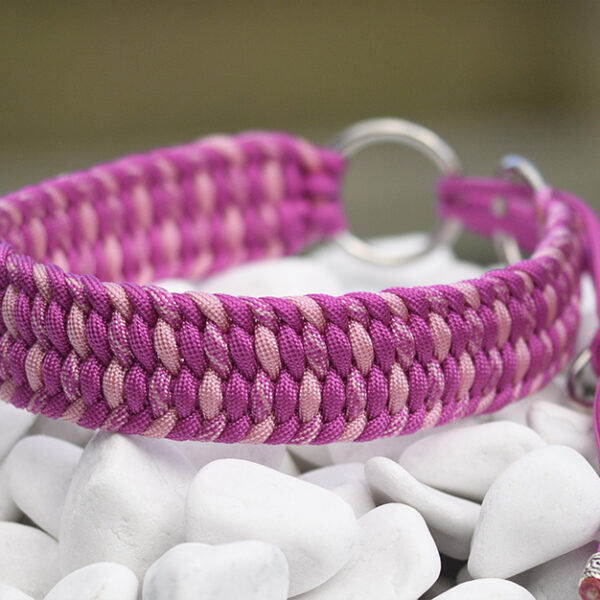 Halsband i Passion Pink, Pastel Pink & Passion Pink Helix, Pastel Pink