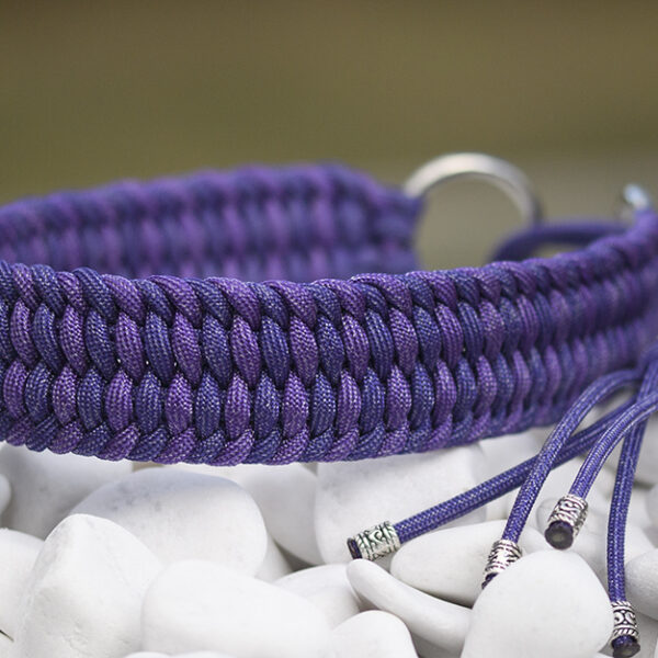 Halsband i Royal Purple & White Fusion, Deep Purple & White Fusion