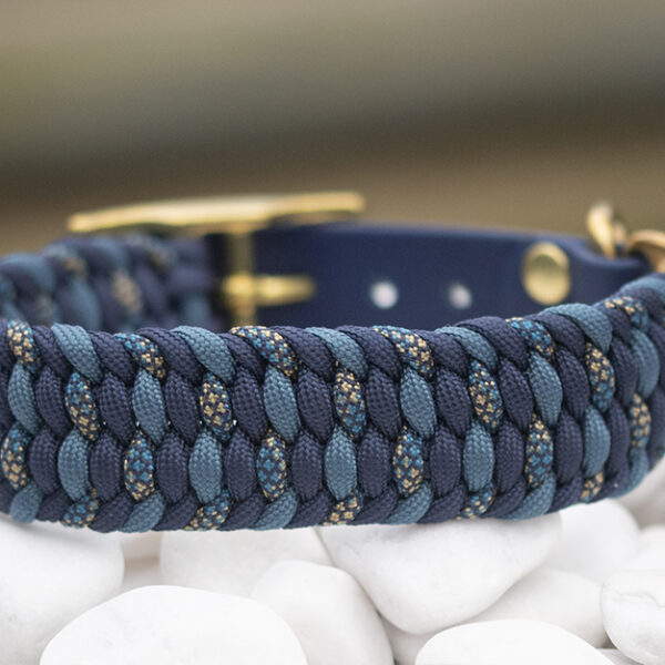 Halsband i Navy Blue, Caribbean Blue & Paradise Beach