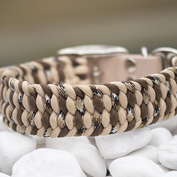 Halsband i Sand Tan, Smores & Chocolate Brown