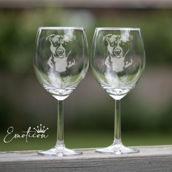 Vinglas american staffordshire terrier