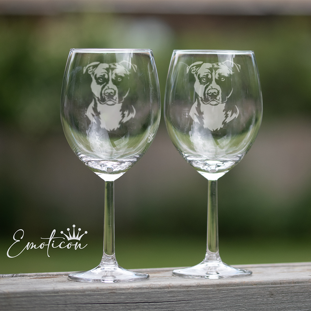 Vinglas american staffordshire terrier