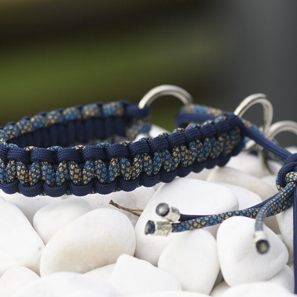 Halsband i Paradise Beach & Midnight Blue