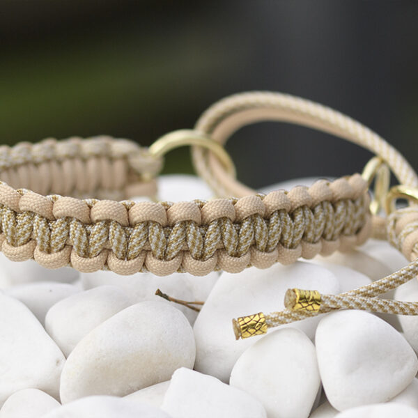 Halsband i White & Gold Spiral, Casablanca